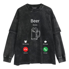 BEER CALLING FUNNY TANK TOP & TEE & LONG SLEEVE & LAYERED LS & HOODIE