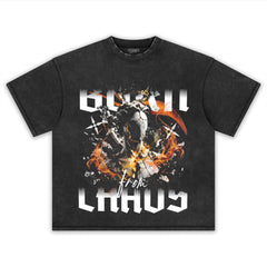 BORN FROM CHAOS GRAPHIC STREETWEAR TANK TOP & TEE & LONG SLEEVE & LAYERED LS & HOODIE