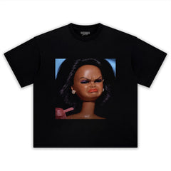 DISGUSTED BLACK BARBIE FACE MEME TANK TOP & TEE & LONG SLEEVE & LAYERED LS & HOODIE