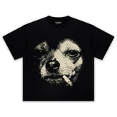 DOG - SMOKING - CIGARETTE TANK TOP & TEE & LONG SLEEVE & LAYERED LS & HOODIE