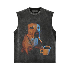 DOG SMOKING V2 TANK TOP & TEE & LONG SLEEVE & LAYERED LS & HOODIE
