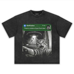 FRONT DOOR RACCOON CAT SURPRISE VISITOR TEE & LS & HOODIE