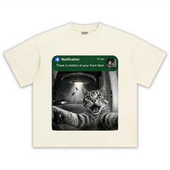 FRONT DOOR RACCOON CAT SURPRISE VISITOR TEE & LS & HOODIE