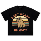 FUNNY CAPYBARA SHIRT, DON'T WORRY BE CAPY TEE & LS & HOODIE