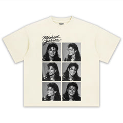 MICHAEL JACKSON SIGNED PHOTO V2 TEE & LONG SLEEVE