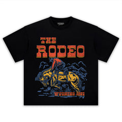 RETRO COWBOY RODEO SHIRT WESTERN TANK TOP & TEE & LONG SLEEVE & LAYERED LS & HOODIE