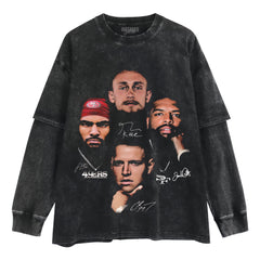 SAN FRANCISCO NINER GANG ROW LAYERED LONG SLEEVE