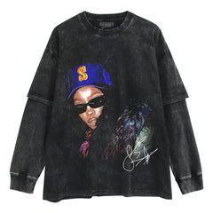 SZA VINTAGE LAYERED LONG SLEEVE