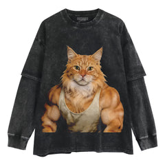 THE FITNESS CAT V7 TANK TOP & TEE & LONG SLEEVE & LAYERED LS & HOODIE