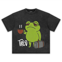 TIRED FROG TEE & LS & HOODIE