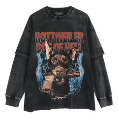 VINTAGE DOBERMAN PINSCHER STREETWEAR V3 TANK TOP & TEE & LONG SLEEVE & LAYERED LS & HOODIE