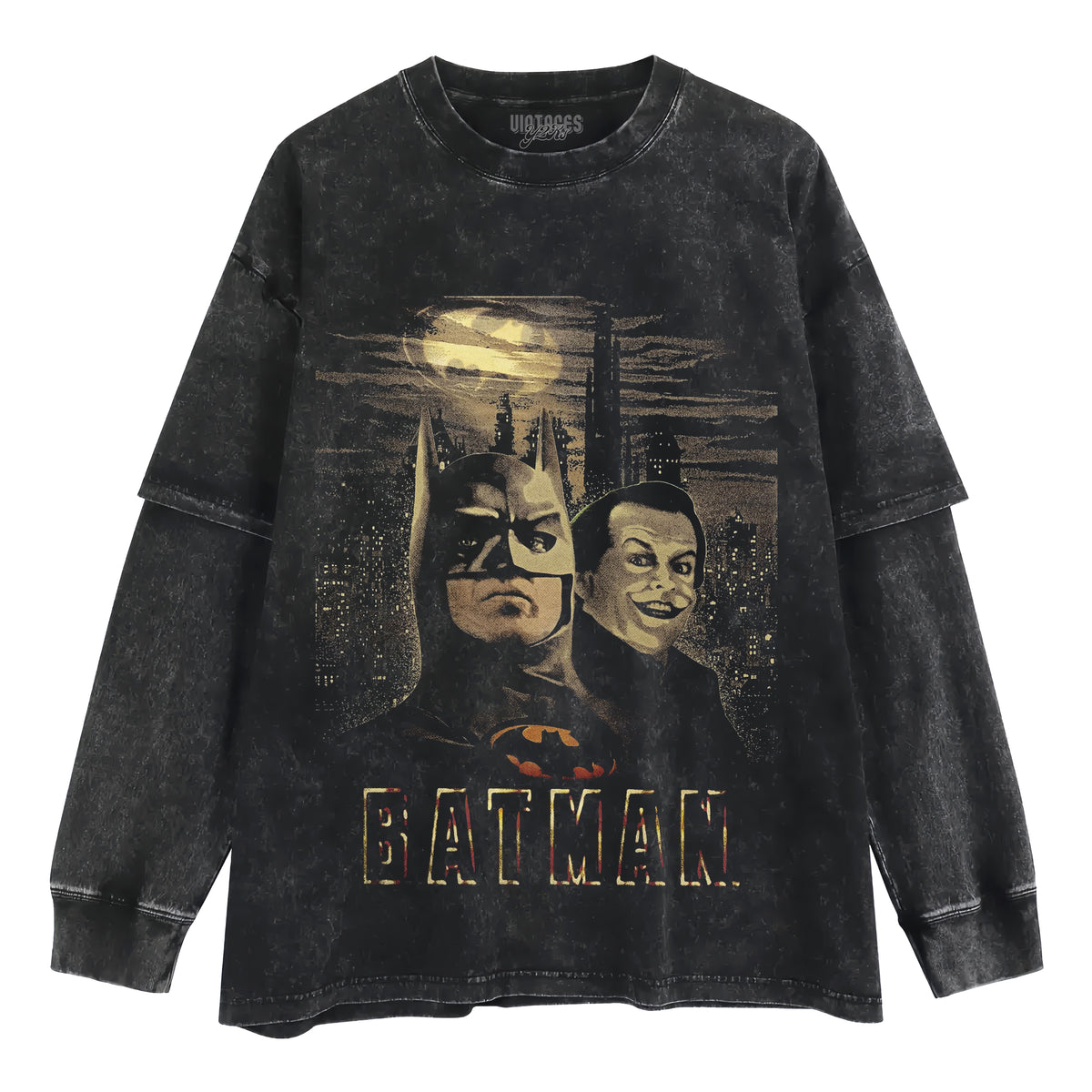 BATMAN VINTAGE V3 LAYERED LONG SLEEVE