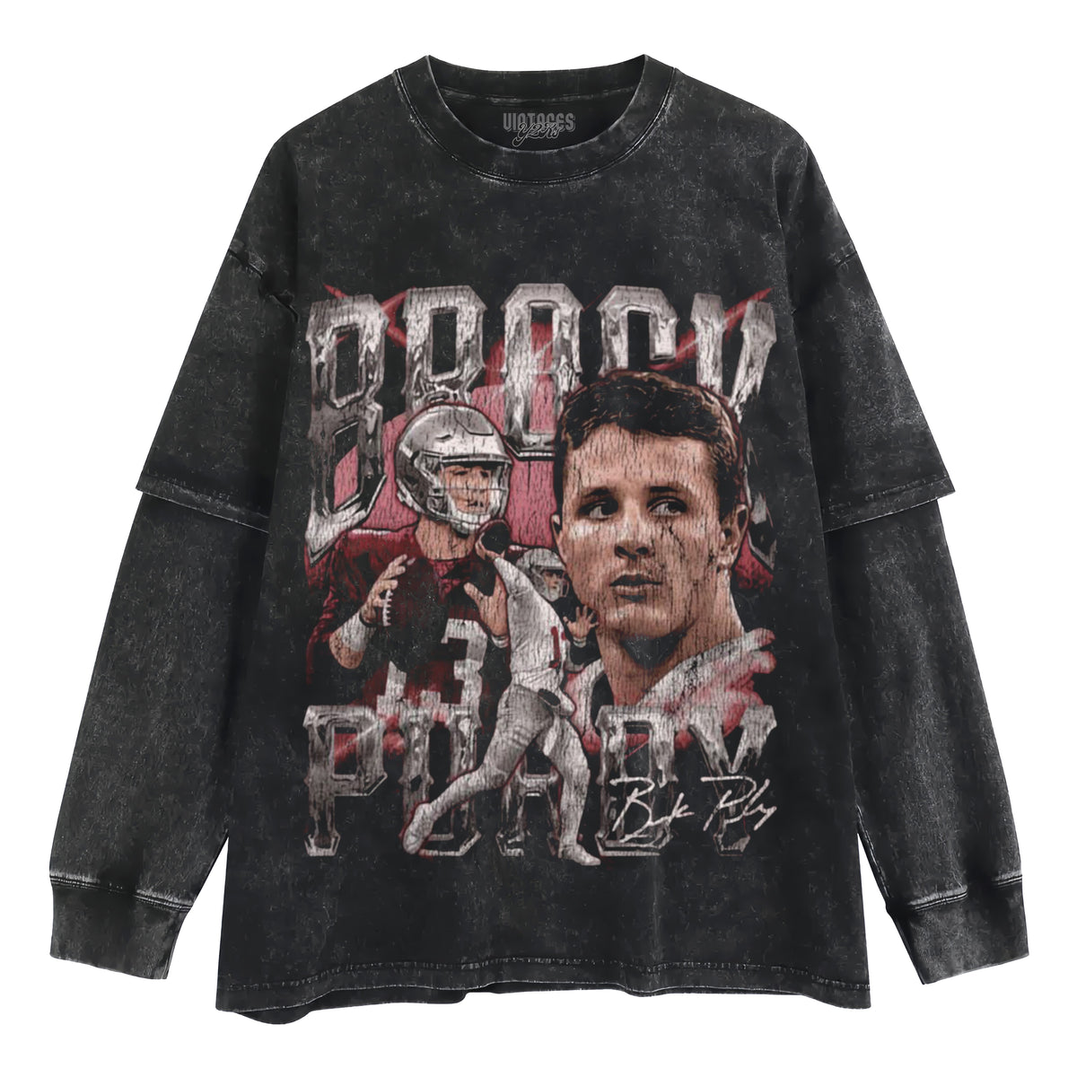 BROCK PURDY SAN FRANCISCO VINTAGE LAYERED LONG SLEEVE