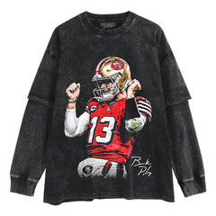 BROCK PURDY & DOUGIE LAYERED LONG SLEEVE
