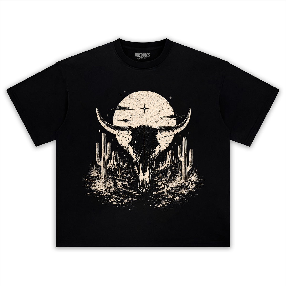 BULL SKULL WESTERN TANK TOP & TEE & LONG SLEEVE & LAYERED LS & HOODIE