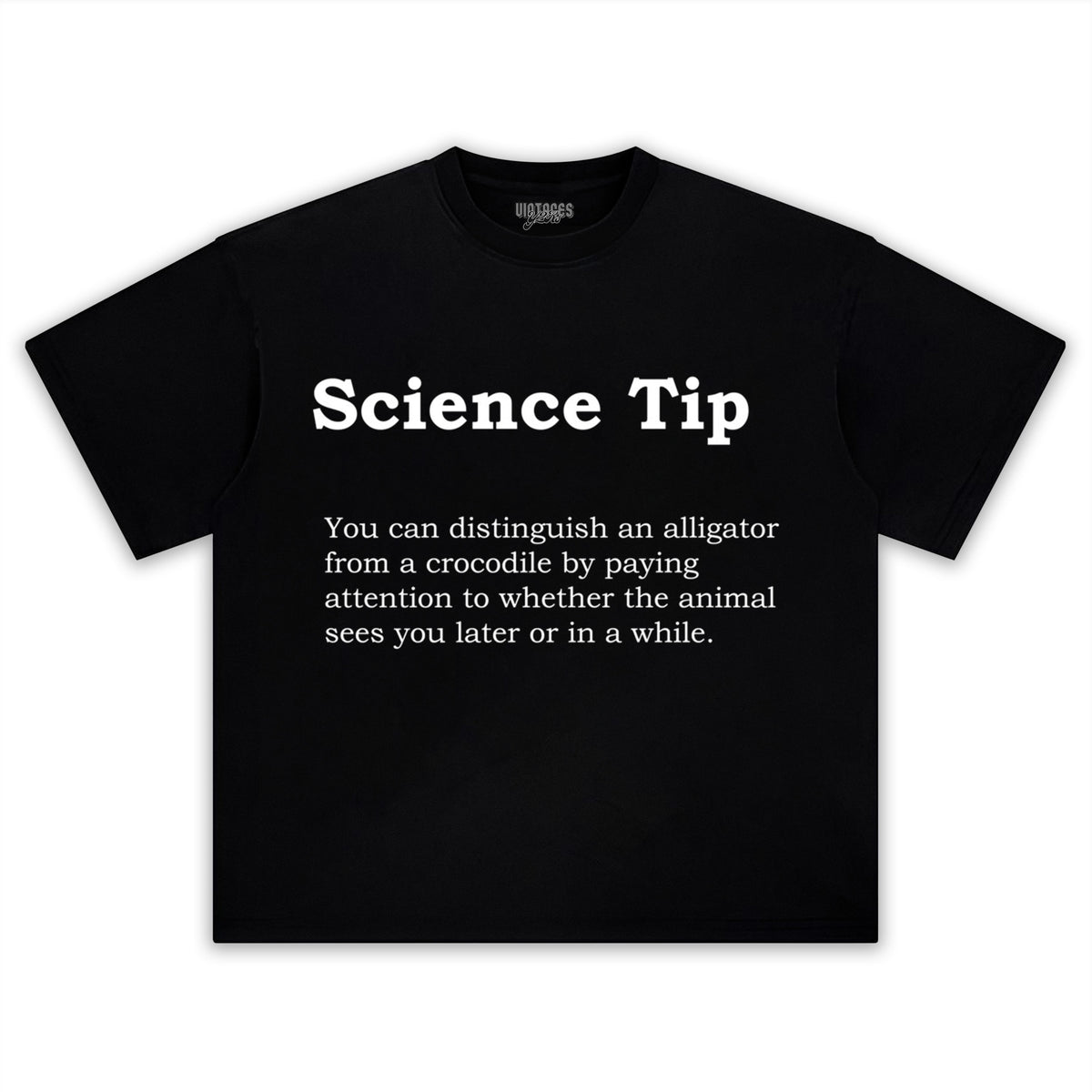 CROCODILE ALLIGATOR FUNNY SCIENCE TIP TEE & LS & HOODIE
