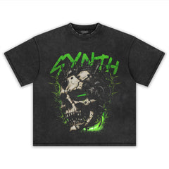 CYBER SKULL STREETWEAR TANK TOP & TEE & LONG SLEEVE & LAYERED LS & HOODIE
