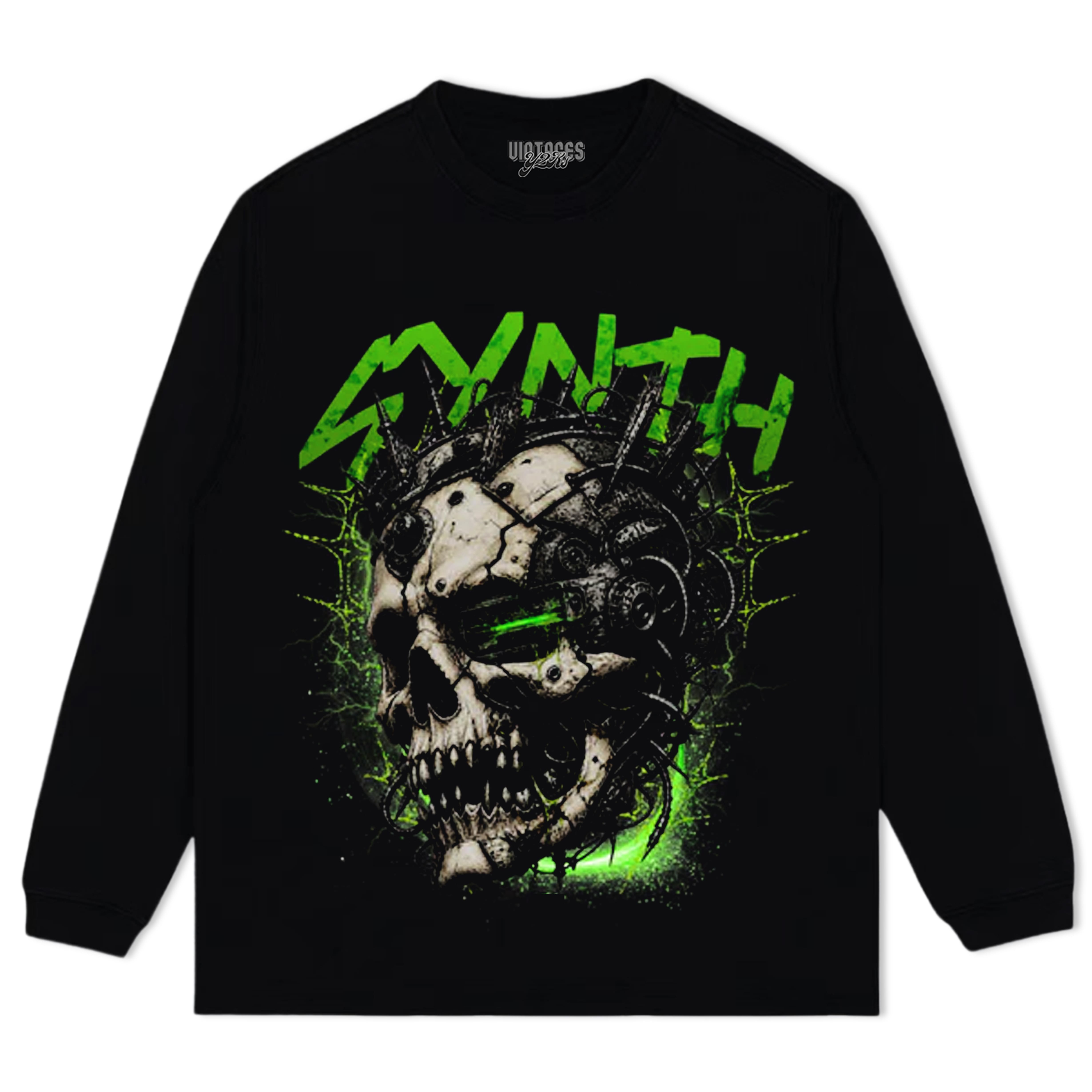 CYBER SKULL STREETWEAR TANK TOP & TEE & LONG SLEEVE & LAYERED LS & HOODIE