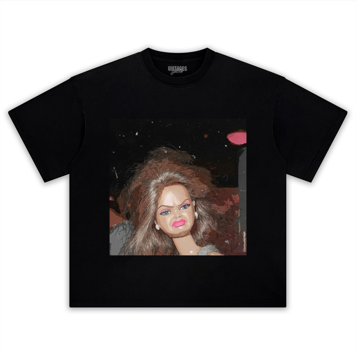 DISGUSTED-BARBIE-FACE TANK TOP & TEE & LONG SLEEVE & LAYERED LS & HOODIE