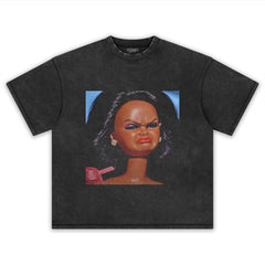 DISGUSTED BLACK BARBIE FACE MEME TANK TOP & TEE & LONG SLEEVE & LAYERED LS & HOODIE