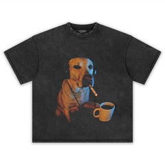 DOG SMOKING V2 TANK TOP & TEE & LONG SLEEVE & LAYERED LS & HOODIE