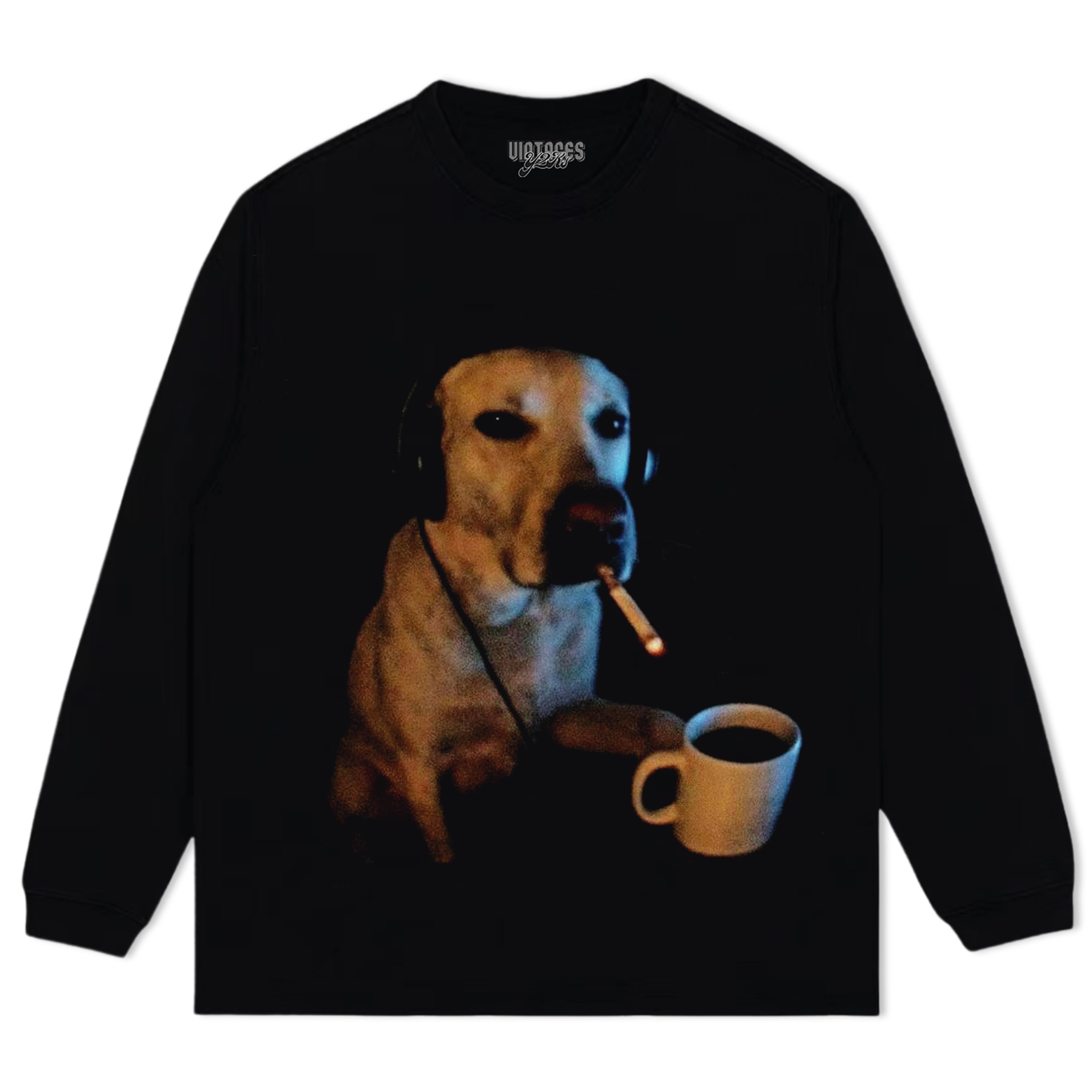 DOG SMOKING V2 TANK TOP & TEE & LONG SLEEVE & LAYERED LS & HOODIE