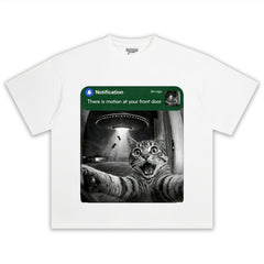 FRONT DOOR RACCOON CAT SURPRISE VISITOR TEE & LS & HOODIE