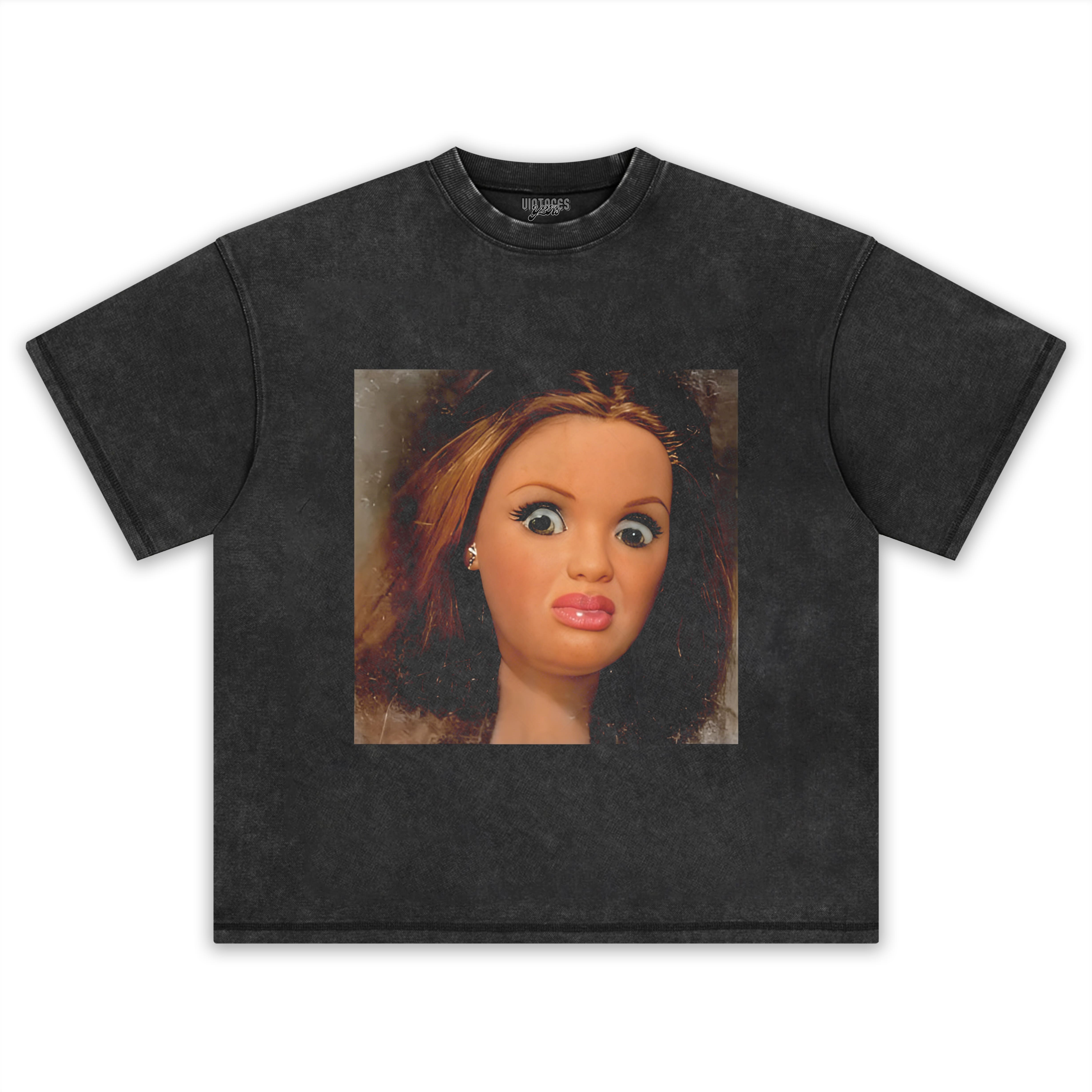 FUNNY DOLL FACE MEME TANK TOP & TEE & LONG SLEEVE & LAYERED LS & HOODIE