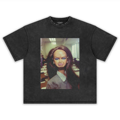 FUNNY OFFICE GIRLS FACE MEME TANK TOP & TEE & LONG SLEEVE & LAYERED LS & HOODIE