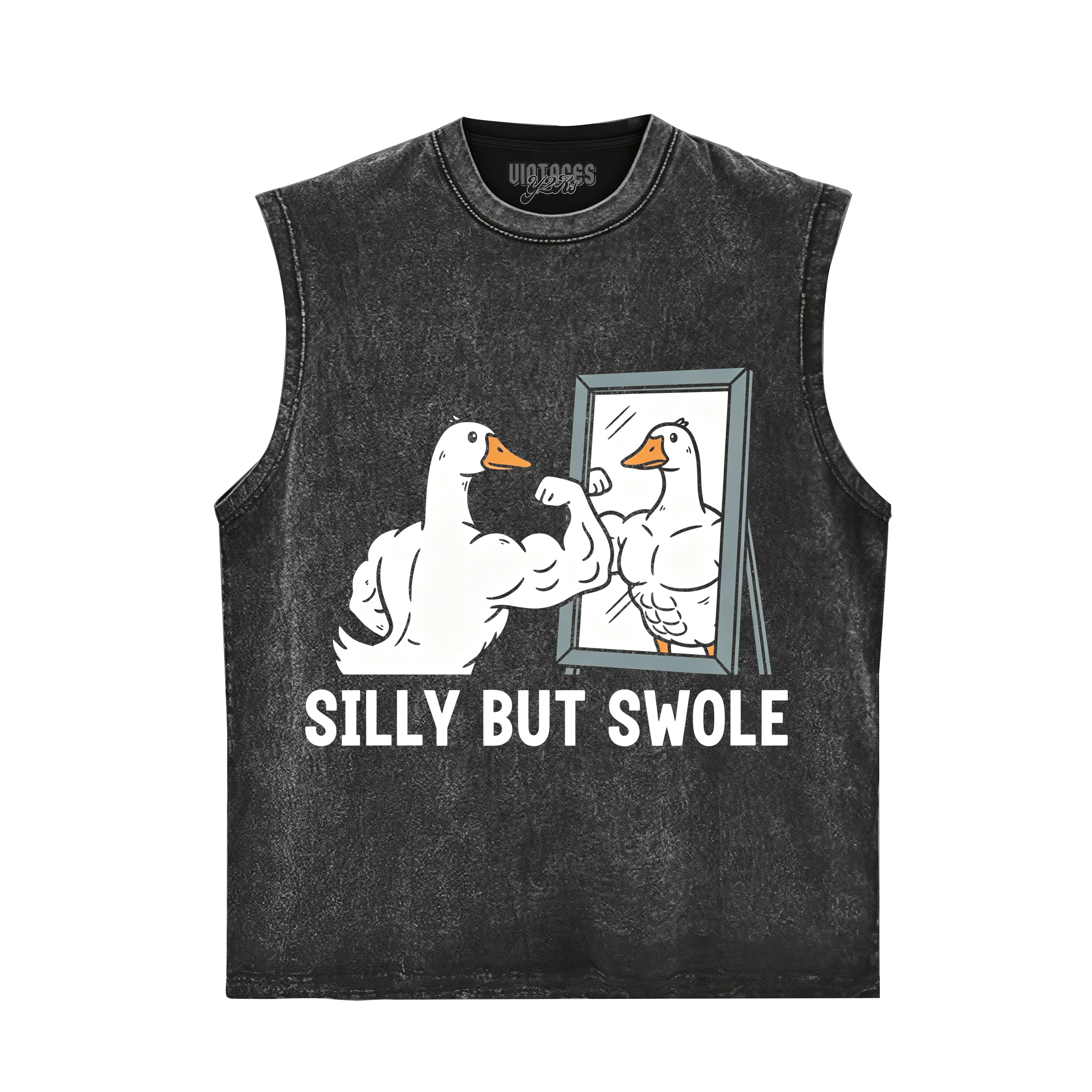 FUNNY SILLY BUT SWOLE GYM GOOSE TANK TOP & TEE & LONG SLEEVE & LAYERED LS & HOODIE
