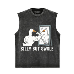 FUNNY SILLY BUT SWOLE GYM GOOSE TANK TOP & TEE & LONG SLEEVE & LAYERED LS & HOODIE