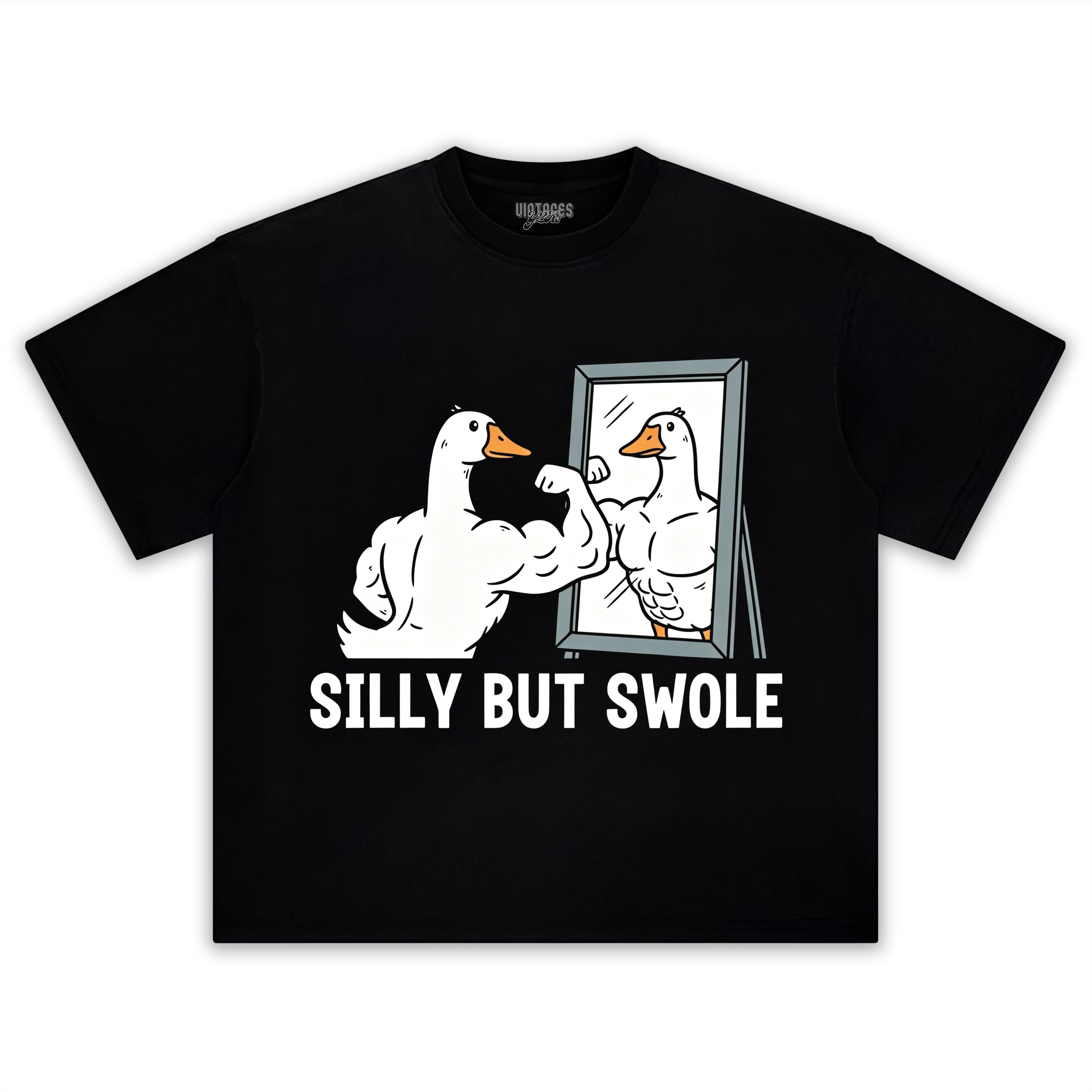FUNNY SILLY BUT SWOLE GYM GOOSE TANK TOP & TEE & LONG SLEEVE & LAYERED LS & HOODIE