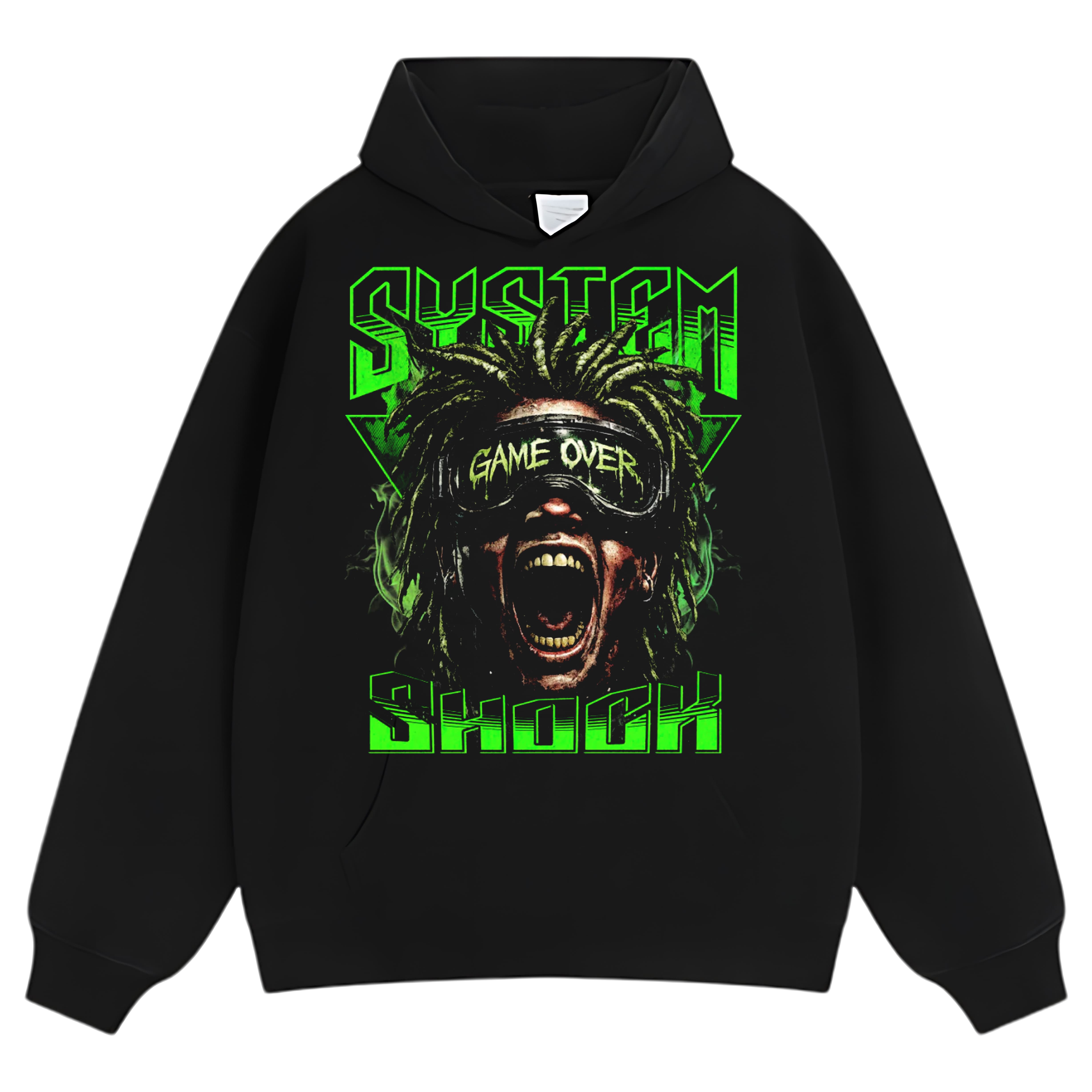 GAME OVER RAGE GRAPHIC STREETWEAR TANK TOP & TEE & LONG SLEEVE & LAYERED LS & HOODIE