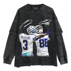 GEORGE PICKENS X CEEDEE LAMB & WE DEM BOYZ LAYERED LONG SLEEVE