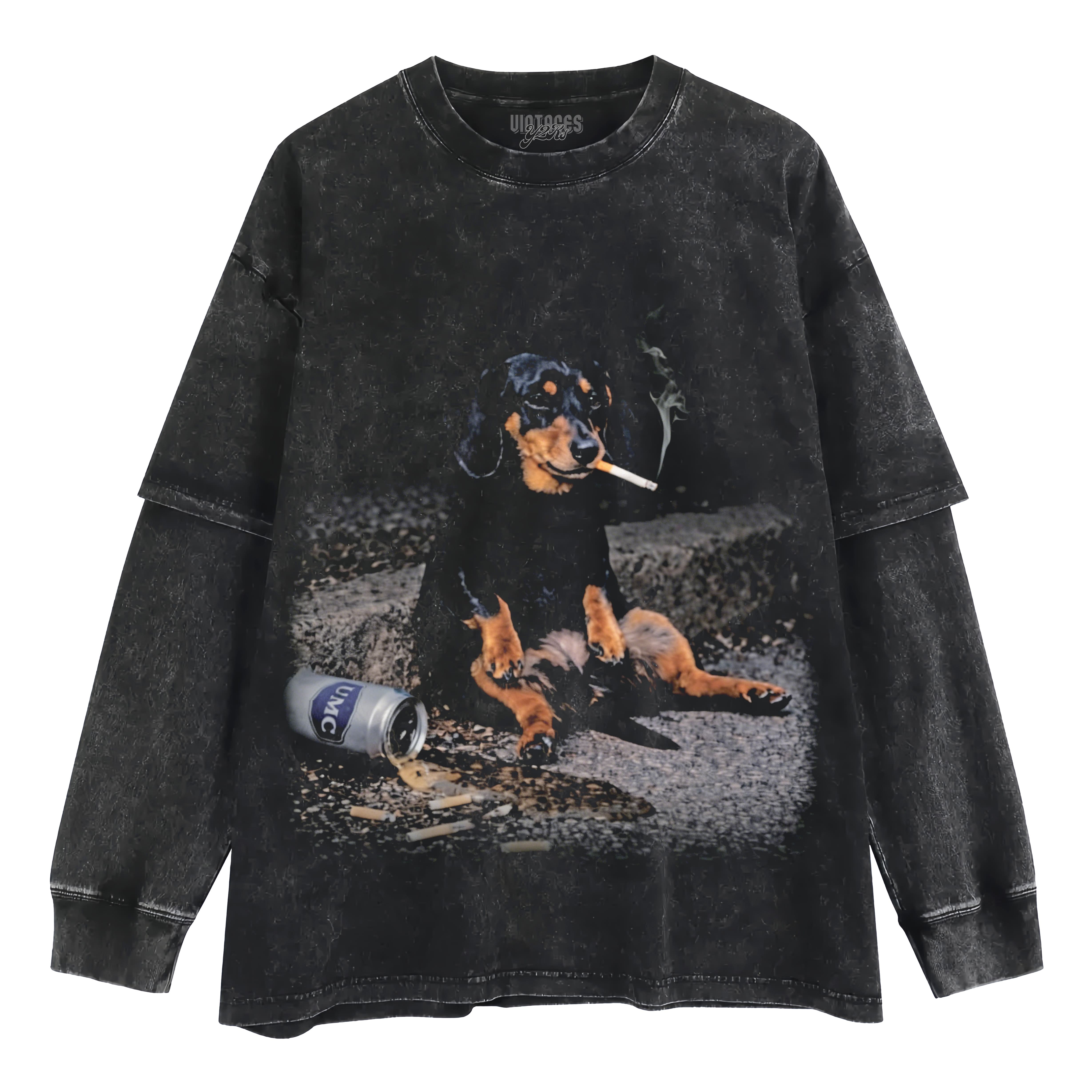 HARD DAYS - DACHSHUND TANK TOP & TEE & LONG SLEEVE & LAYERED LS & HOODIE