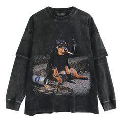 HARD DAYS - DACHSHUND TANK TOP & TEE & LONG SLEEVE & LAYERED LS & HOODIE