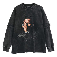 LIL BABY ICY EXCLUSIVE GRAPHIC LAYERED LONG SLEEVE