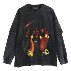 LIL YACHTY GRAPHIC LAYERED LONG SLEEVE