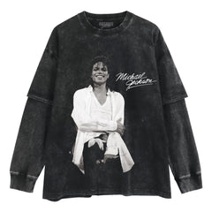 MICHAEL JACKSON SIGNATURE V2 LAYERED LONG SLEEVE