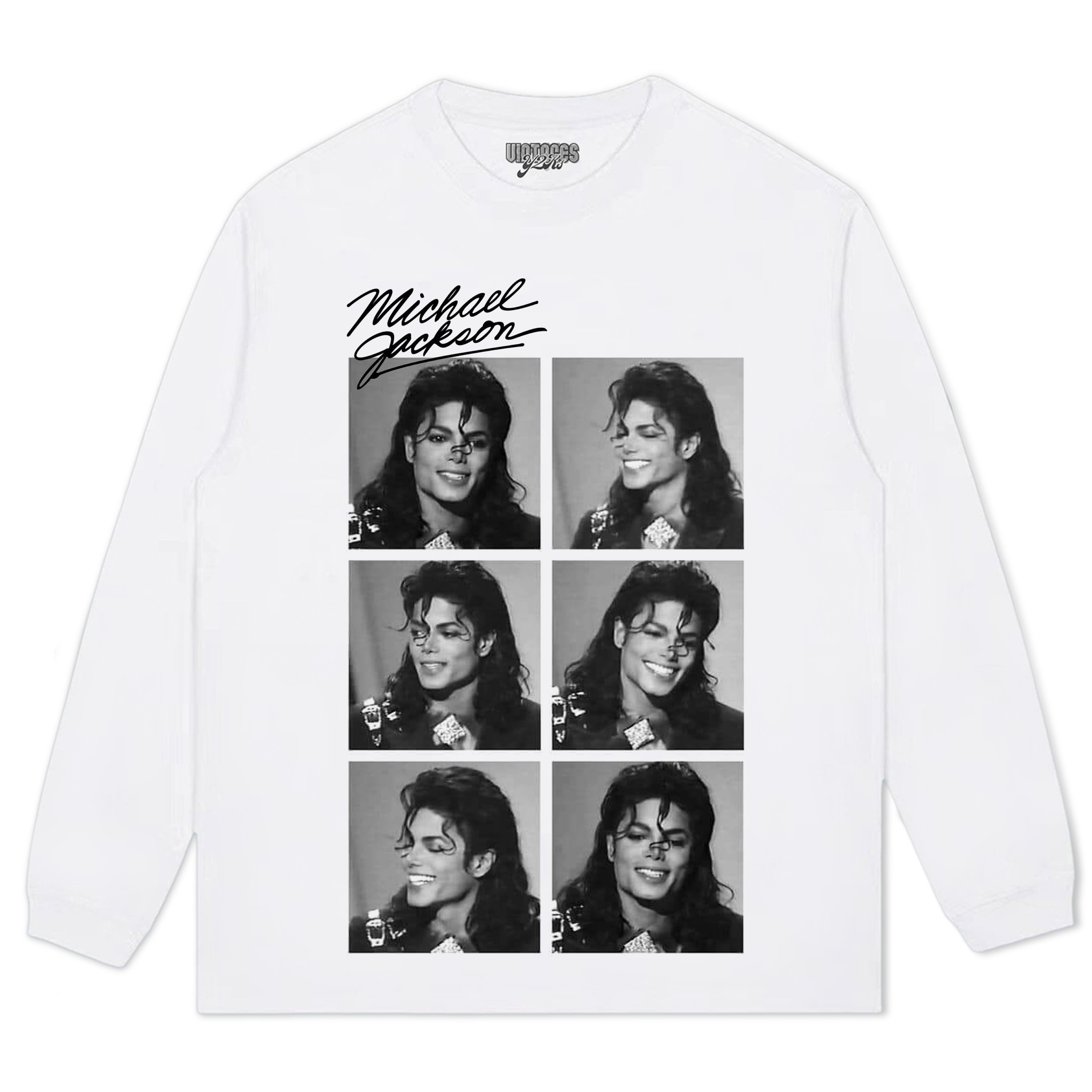 MICHAEL JACKSON SIGNED PHOTO V2 TEE & LONG SLEEVE
