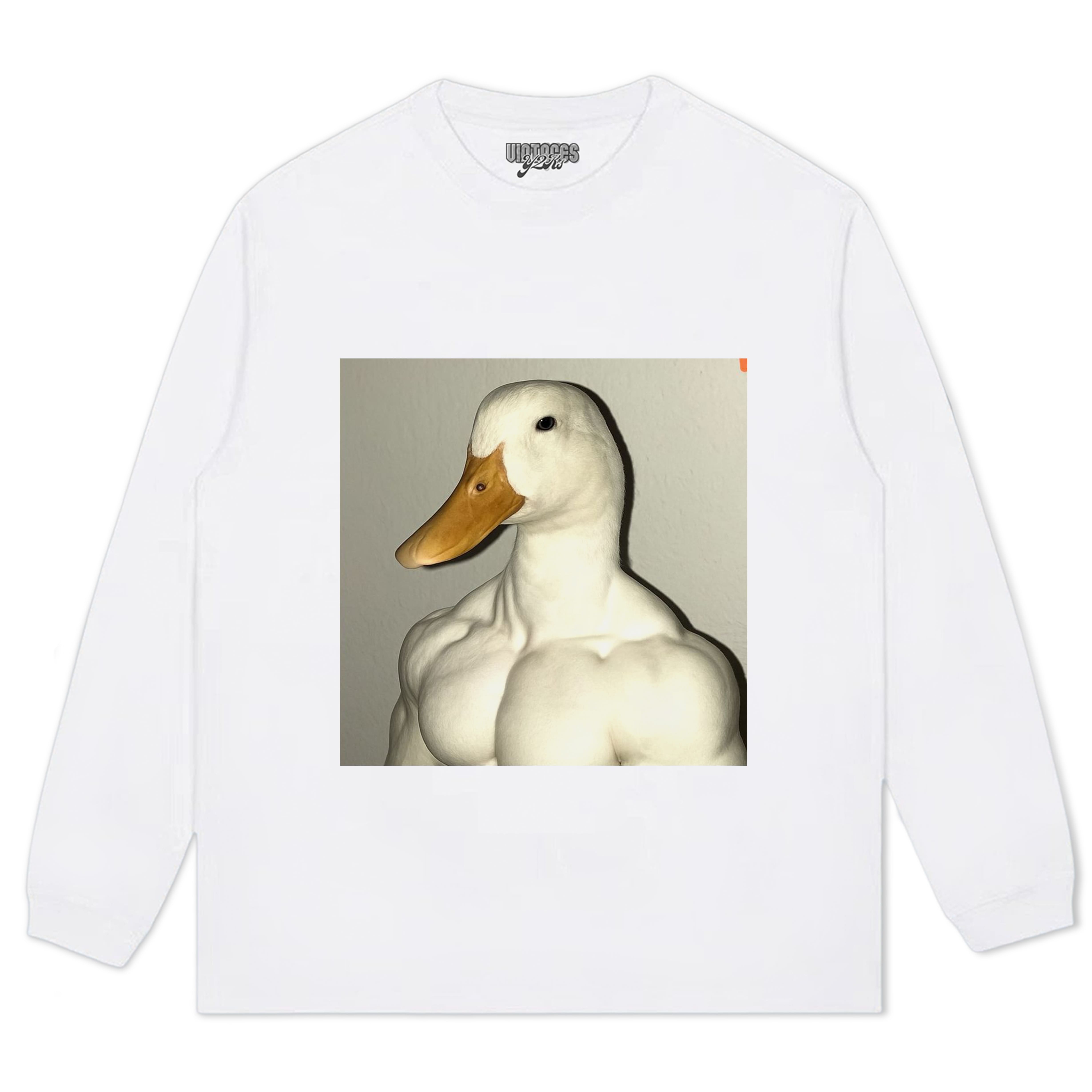 MUSCLE GOOSE MEME TEE & LS & HOODIE