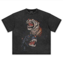 RETRO STREET STYLE & BLACK PANTHER - TIGER TANK TOP & TEE & LONG SLEEVE & LAYERED LS & HOODIE