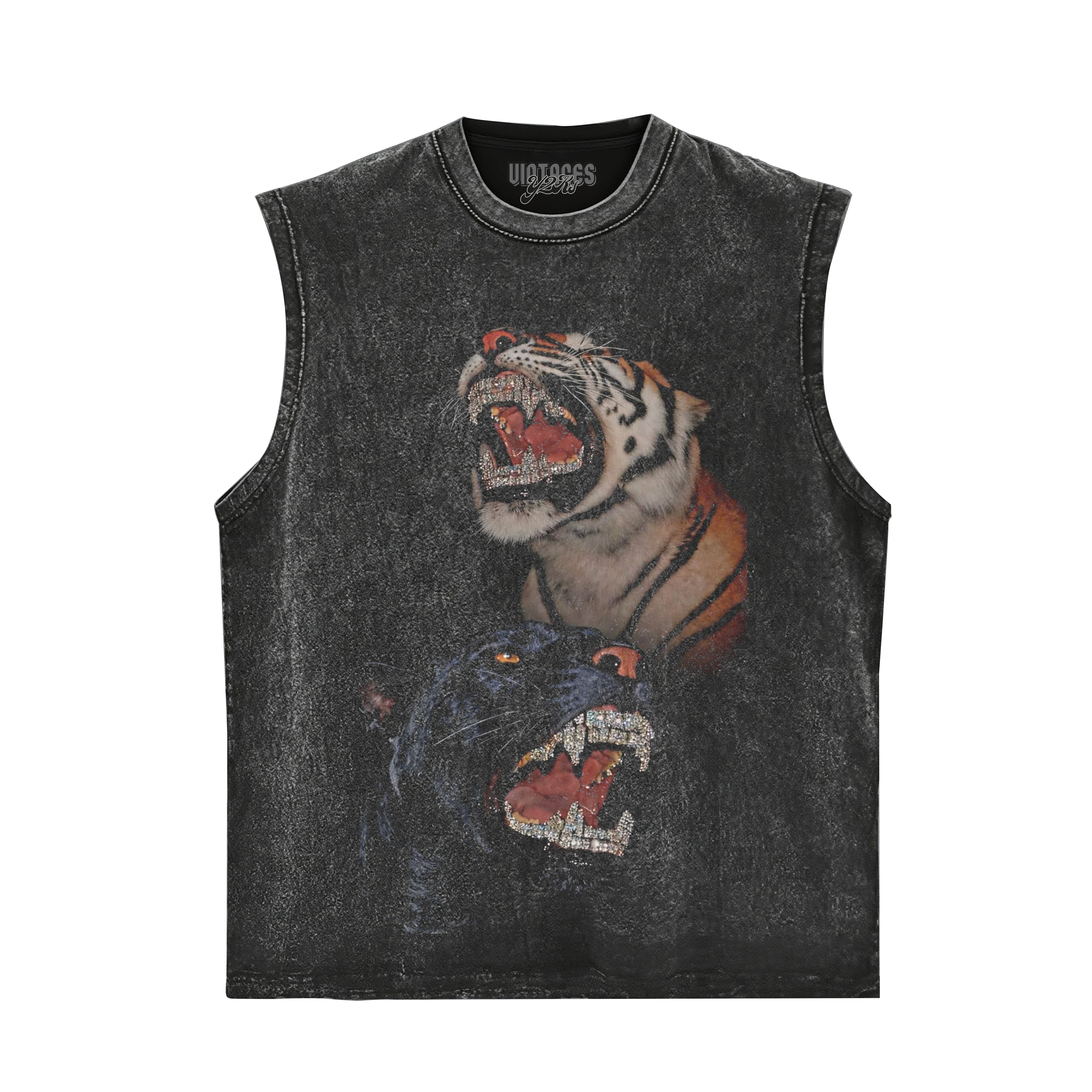 RETRO STREET STYLE & BLACK PANTHER - TIGER TANK TOP & TEE & LONG SLEEVE & LAYERED LS & HOODIE