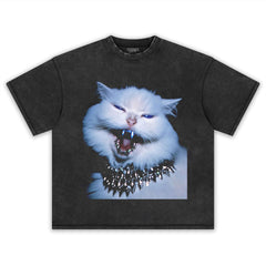 RETRO STREET STYLE & CAT TEE
