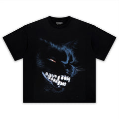 RETRO STREET STYLE & DARK CAT TANK TOP & TEE & LONG SLEEVE & LAYERED LS & HOODIE
