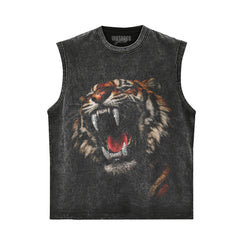 RETRO STREET STYLE & DARK TIGER TANK TOP & TEE & LONG SLEEVE & LAYERED LS & HOODIE