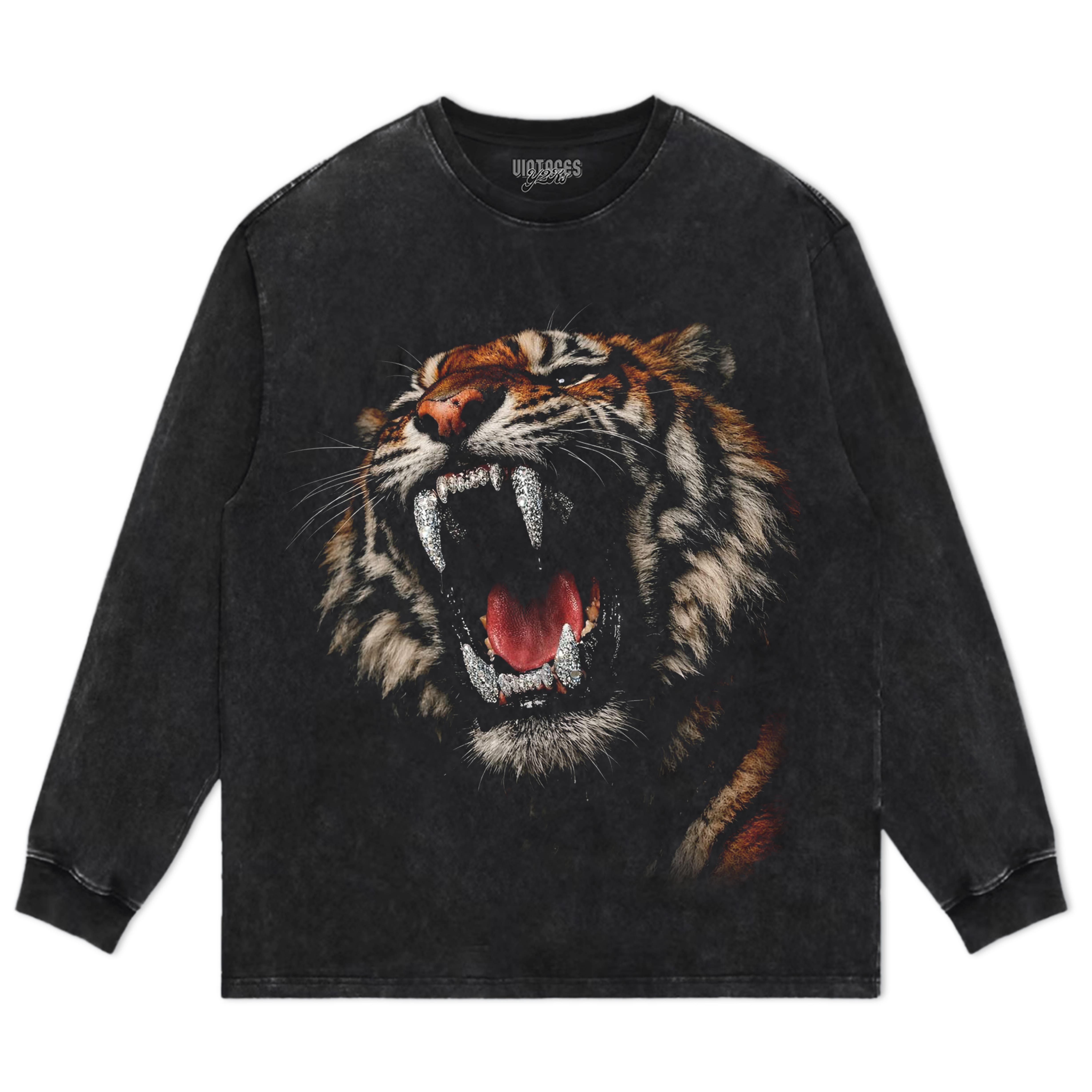 RETRO STREET STYLE & DARK TIGER TANK TOP & TEE & LONG SLEEVE & LAYERED LS & HOODIE