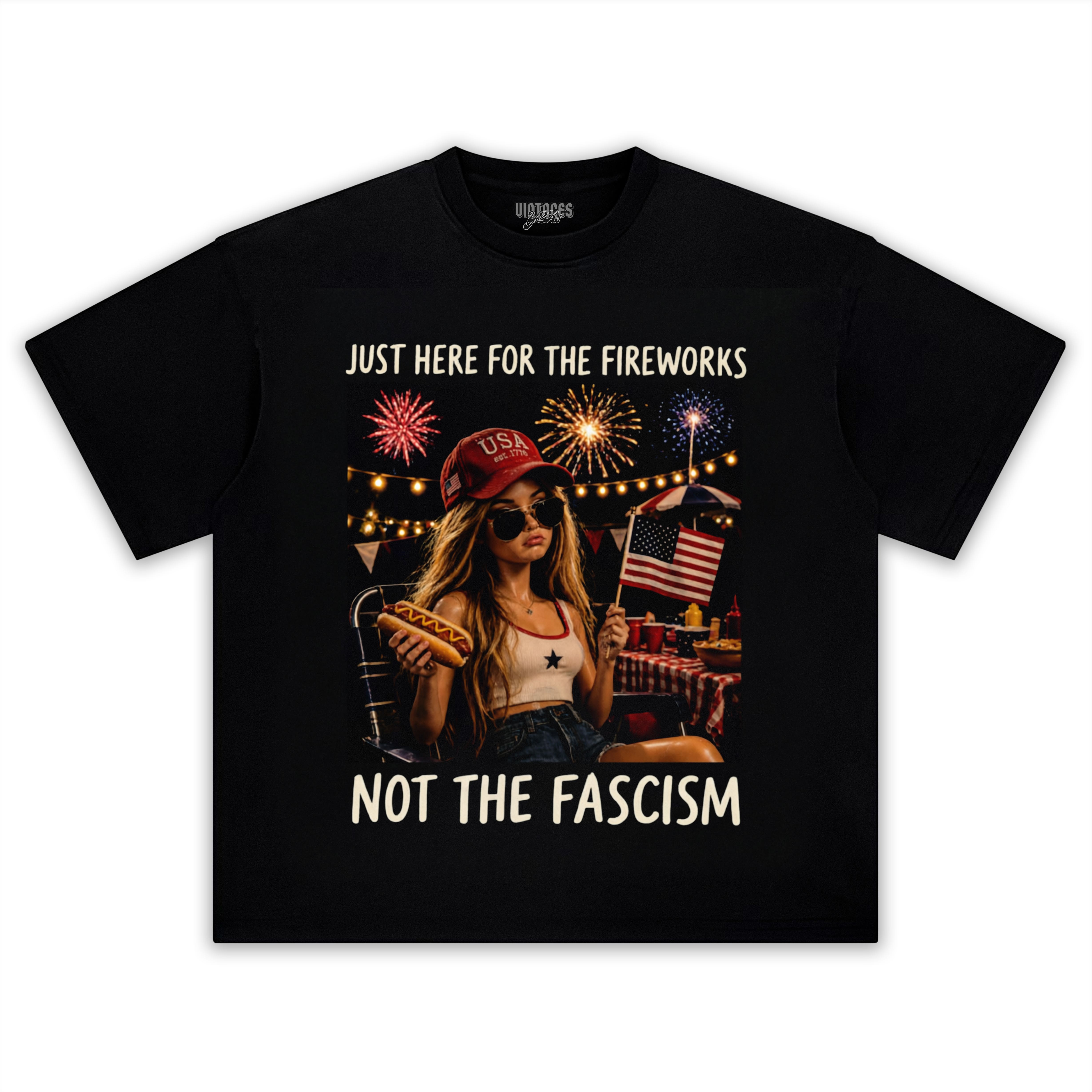 THE FIREWORKS FUNNY 4TH OF JULY - BARBIE DOLL MEME TANK TOP & TEE & LONG SLEEVE & LAYERED LS & HOODIE