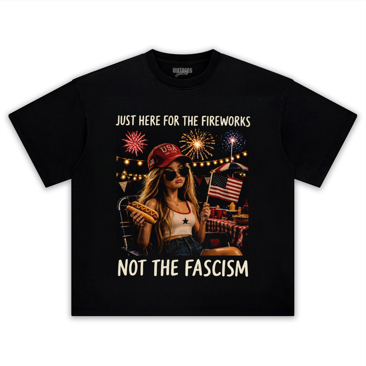 THE FIREWORKS FUNNY 4TH OF JULY - BARBIE DOLL MEME TANK TOP & TEE & LONG SLEEVE & LAYERED LS & HOODIE