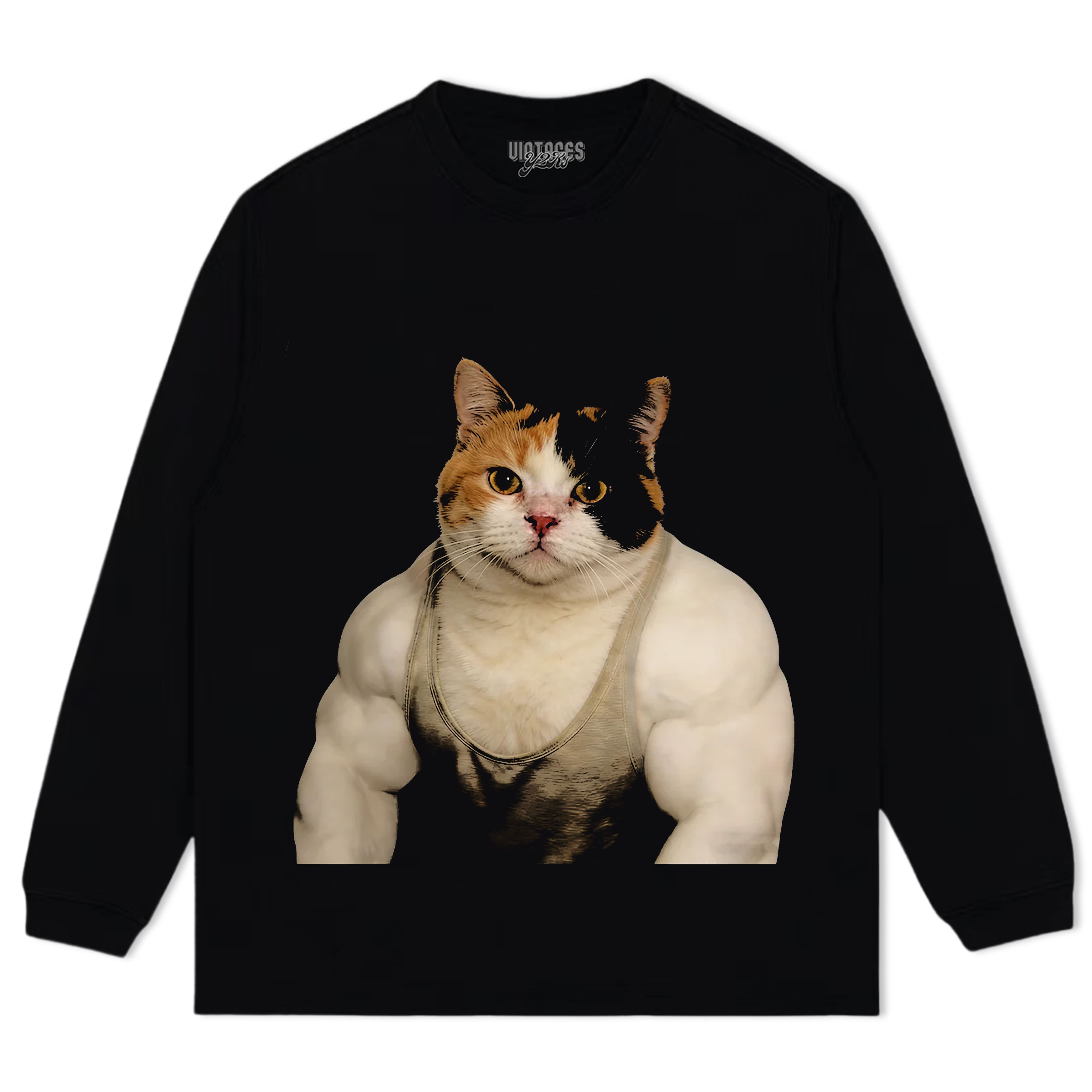 THE FITNESS CAT TANK TOP & TEE & LONG SLEEVE & LAYERED LS & HOODIE